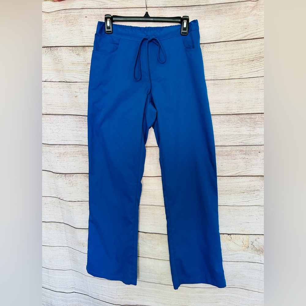 Grey’s Anatomy Women’s Royal Blue Pocket Drawstring Scrub Pants Size ST (Tall)